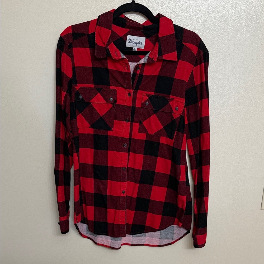 Wrangler Buffalo Checkered Button Down - image 1